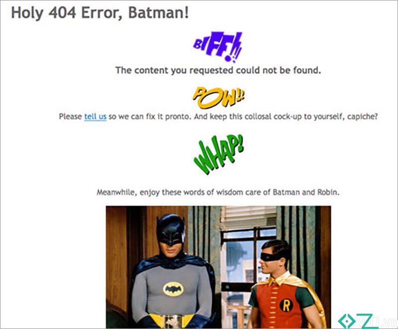 Tổng hợp những trang lỗi 404 Hay và Sáng tạo
