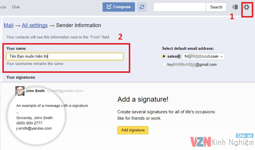 Hướng dẫn Tạo email tên miền riêng miễn phí từ Yandex Mail