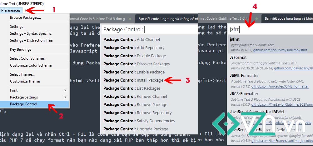 Cách cài đặt package trong Sublime Text 3