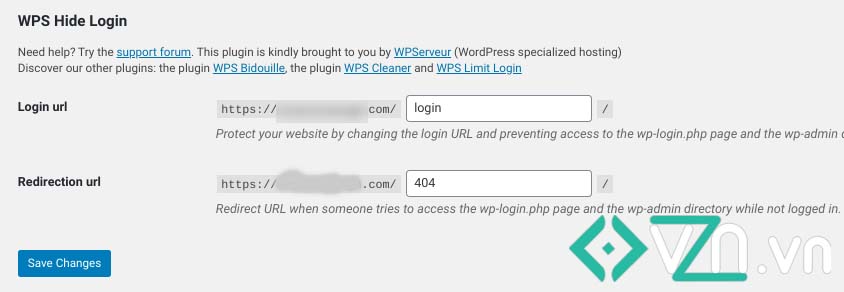 Thay đổi URL trang đăng nhập Wordpress