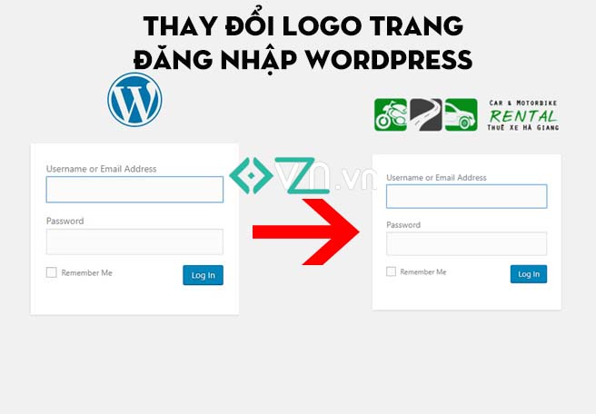 Thay đổi logo và liên kết trang đăng nhập Wordpress